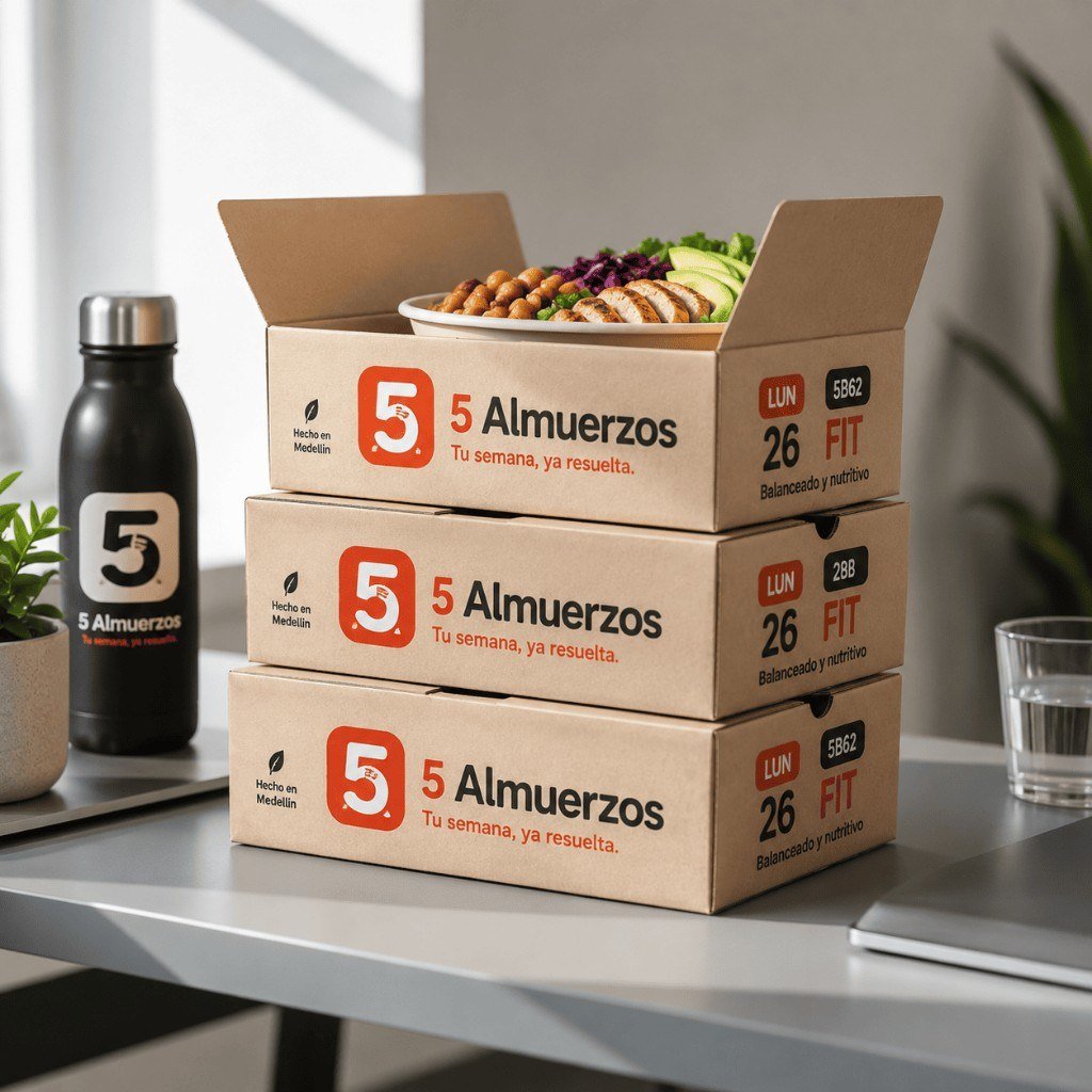 Cajas de almuerzo 5 Almuerzos listas para el equipo en la oficina